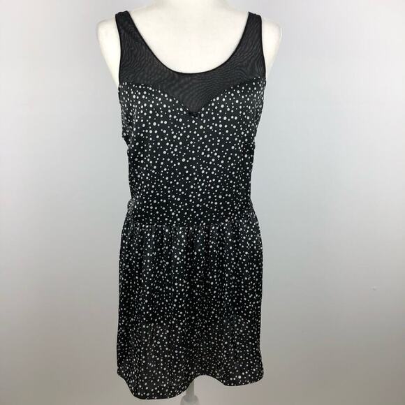 Urban Outfitters Kimchi Blue Mesh Deep V Dress L - Picture 1 of 8